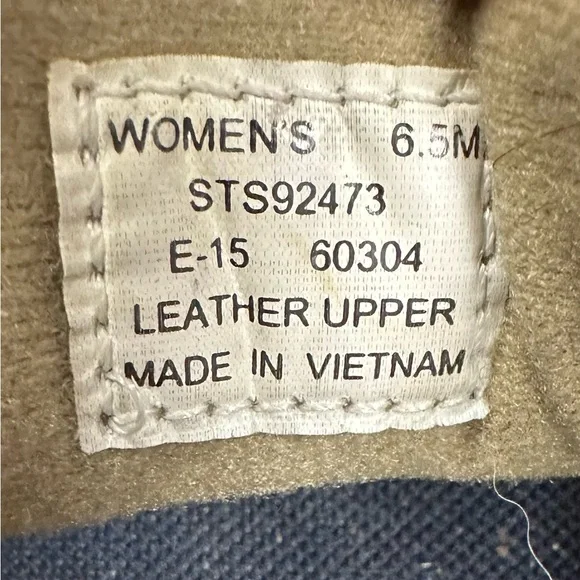 Sperry Topsiders boat shoes in blue and white plaid Size 6.5 - Picture 9 of 11